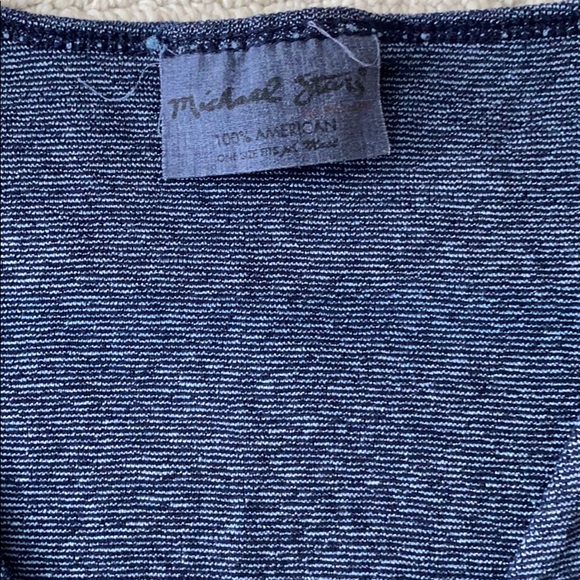 Michael stars 3/4 sleeve v-neck shirt one size - Picture 3 of 4